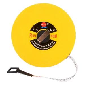 다용도 원형 화이바 줄자 50M 자동줄자 화이바줄자 줄자 산업용줄자 50미터줄자