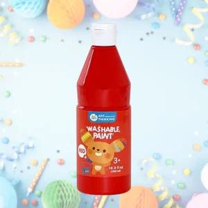 물로 지워지는 빨강 물감 워셔블페인트 500ml 조별미술 호기심쑥쑥
