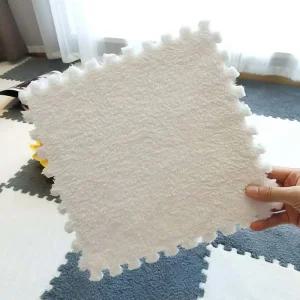 층간소음방지 재단가능 두꺼운 벨벳 조립식 퍼즐 바닥매트 30cm 1개