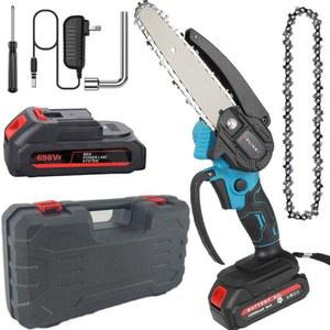 충전식 소형 듀얼 미니 체인톱 전기 4인치 공구 브러시리스 가정 콜튼 인치 충전