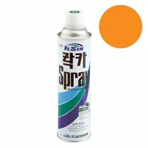 (오렌지 420ml) 일신 락카 스프레이/목재용/도색용/칼라/목재/페인트/락커/수프래이/라카/목제용/컬러/라커