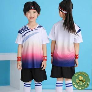 어린이 배드민턴 유니폼 세트 소년과 소녀 학생 경쟁 훈련 의류 배구 스포츠 복장