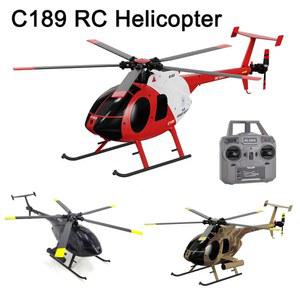 1 28 C189 RC 헬리콥터 MD500 브러시리스 모터 듀얼 원격 제어 모델 6 축 자이로 항공기 원 클릭 이륙/착륙