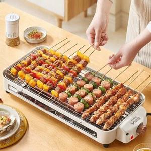 꼬치구이기계 펜션 오븐 멀티 닭꾜치 그릴 캠핑 업소용 화로 양꼬치 불판 가정용 바베큐