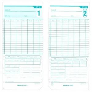 맥스 ER-M 출퇴근카드.100매 1개 출퇴근기록기 출퇴근카드 출근기록 퇴근기록 출근카드 퇴근카드