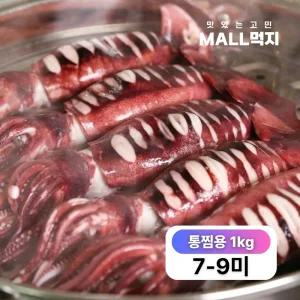 [녹진하고 고소한 내장]몰먹지 급속냉동 캠핑 한입 통찜용 오징어 1kg(7-9미)