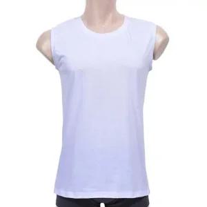 (제임스딘)고급 순면 백색 더블실켓 남성 머슬 런닝