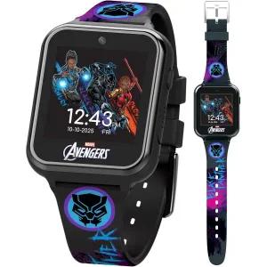 Accutime 마블 블랙팬서 교육용 터치스크린 키즈 스마트 워치