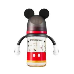 더블하트 아기 핸들 젖병 240ml M 젖꼭지 X 2개 미키