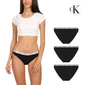 [Calvin Klein Underwear]캘빈클라인 CK 언더웨어 아이콘 로고 비키니 여성 삼각팬티 속옷 3팩 세트 QD5...