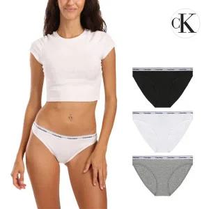 [Calvin Klein Underwear]캘빈클라인 CK 언더웨어 아이콘 로고 비키니 여성 삼각팬티 속옷 3팩 세트 QD5...