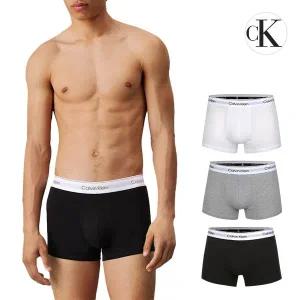 [Calvin Klein Underwear]캘빈클라인 CK 언더웨어 아이콘 코튼 스트레치 남자 드로즈 속옷 3팩 세트 NB4...