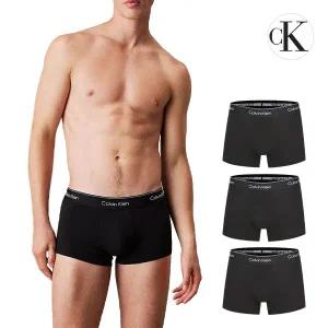 [Calvin Klein Underwear]캘빈클라인 CK 언더웨어 아이콘 코튼 스트레치 남자 드로즈 속옷 3팩 세트 NB4...