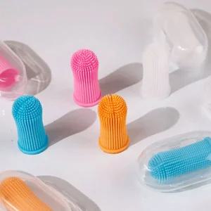 고양이 손가락 칫솔 실리콘 360도 반려묘 아기 양치