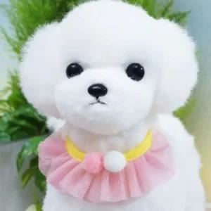 망사 솜방울 스카프 1판 10개멍멍이넥카라 강아지패션 개스 애견