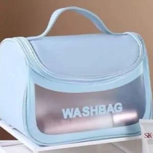 휴대용 방수워시백 블루 바캉스 여행용품세면가방 도구 목욕 용세면 욕실