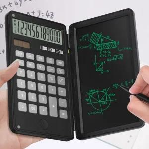 클레버 전자 메모패드 계산기(블랙)업무용 회사 가계부 디지털 심플한 깔끔한 일반 사무용 수업용