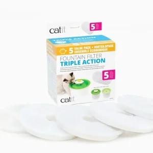 하겐 43746 캣잇 2.0 트리플 액션 필터 5p애묘급수기 고양이 정수기 애완 반려동물 물병