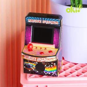 OKIO 240 레트로 게임기 아케이드추억의 비디오 가정용 소형 내장형팩 가족 패밀리 2인플레이 로게