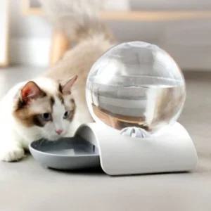 힐링타임 버블 자동급수기 (그레이) NH-395애견물통 식수기 물그릇 반려용품 애완동물 강아지