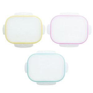 어린이집 유치원 유아 아기 도시락 스텐 식판 뚜껑 핑크 민트 옐로우