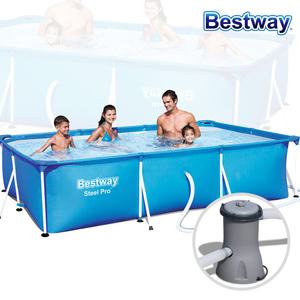 [베스트웨이] BW 56411 사각 기둥풀장 세트 300x201x66cm