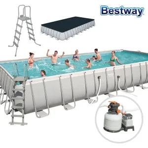 [베스트웨이] BW 56623 사각 기둥풀장 935x488cm 풀세트/대형풀장