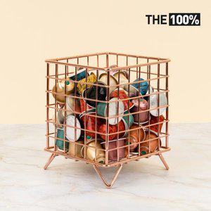 네스프레소 호환용 일리 캡슐 커피 보관함 로즈골드 바구니 홀더 거치대 돌체구스토 버츄오