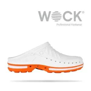[WOCK] 워크 클로그 01 화이트/오렌지 - 수술실신발 실험실 안전화-정전기방지 오토클레이브멸균