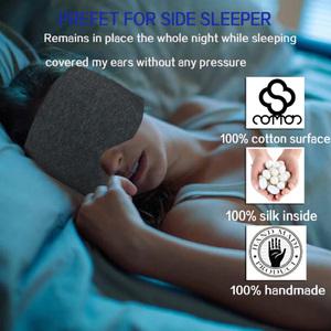 (재고소진) 굿즈셀링 소프트터치 코튼 암막 수면안대 불면증  숙면 와이드안대 찍찍이 실크
