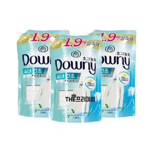 다우니 초고농축 섬유유연제 실내건조 프레시클린 리필1.35Lx3개