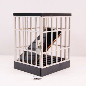 [갓샵]철창 금욕 잠금 상자 [핸드폰 스마트폰 휴대폰 박스 감옥 금고 잠금통 절제상자 중독예방 공시생 ...