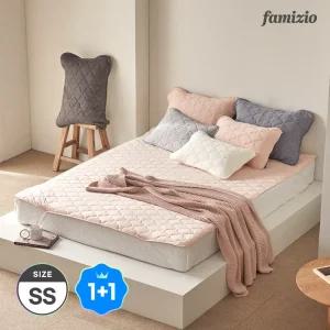 [파미지오] 사계절 누빔 양면패드 침대커버 밴드형 슈퍼싱글 2개
