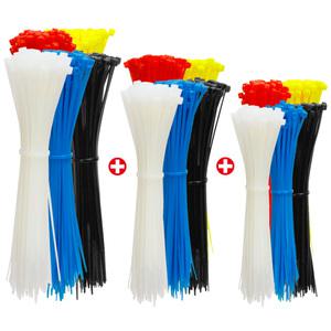 칼론 케이블타이 100mm+150mm+200mm 각 100개입 홀더 고정 클립 전선정리 멀티탭 전선코드 컴퓨터 선정리