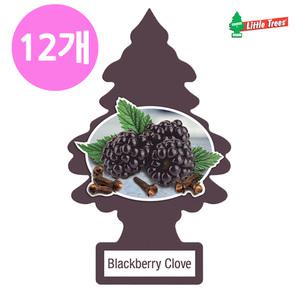 리틀트리 방향제 블랙베리 클로브 12개 차량용 방향제 걸이형 자동차 실내 냄새제거