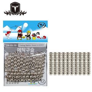 TJ코리아 메탈구슬 대용량 약100개입 갈치 자작 채비 황동 기둥줄 쇠구슬