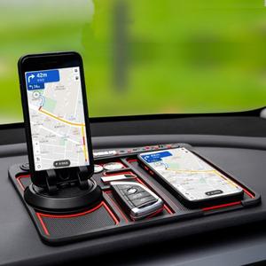 라온파인 시크릿 다용도 논슬립패드 주차번호판 4in1 논슬립매트 차량용 휴대폰거치대