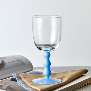 모던하우스 봉봉 위글 유리 고블렛, milky blue, 270ml, 1개