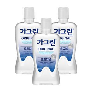 가그린 구강청결제, 오리지널, 820ml, 3개