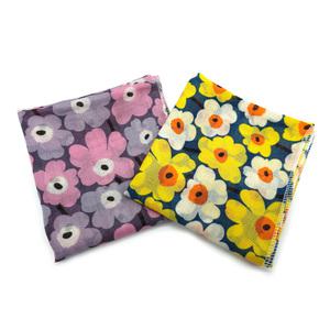 국산 HG15 가제 면 손수건 마리 여자 여성 큰 등산 단체 선물 답례품 꽃무늬