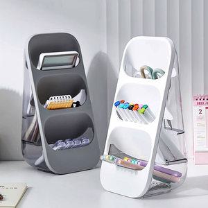 스탠드형 데스크 오거나이저 연필꽂이 볼펜 가위 문구 책상 수납함 정리함 사무실