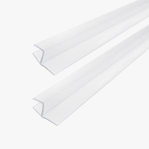 샤워부스 프로파일 90도 8T 2M 물막이 쫄대 투명 물튐방지 화장실 욕실부속