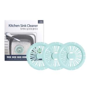 두꺼비 싱크대 배수구 클리너 항균 탈취 세정 편백나무향 15g 3개