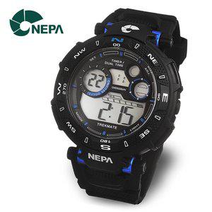 [네파] 아웃도어 등산 회전방위베젤 남성 전자 군인시계 N316-블루