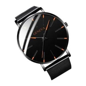 수능 시험 바늘 무소음 제네바 비즈니스 아날로그 메탈 가죽 합격 학생 패션 손목 시계