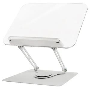 포포팬시 투명 아크릴 독서대 360도 접이식 높이조절 북스탠드 책받침 거치대