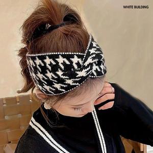 화이트빌딩 반다나 헤어밴드 와이드 여자 헤어터번 머