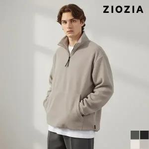 [지오지아] 남녀공용 하프 집업 플리스 티셔츠 (ABC4TR3603)