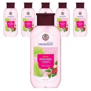 오가니스트 마카다미아 크렌베리 바디워시, 200ml, 6개