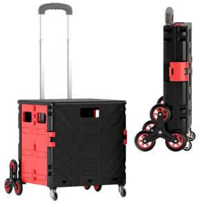 8바퀴 장바구니 카트 마트 접이식 폴딩 시장캐리어 계단 구루마 장볼때 캠핑 쇼핑 대75L